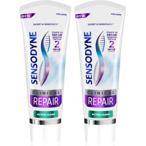 Sensodyne - Clinical Repair Active Clean - Tandpasta - 2x75 ml