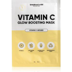 breakout + aid Vitamin C Glow Boosting Mask Cellaag Masker met Vitamine C 34 g