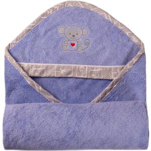 Babymatex Bamboo handdoek met kap Blue 100x100 cm