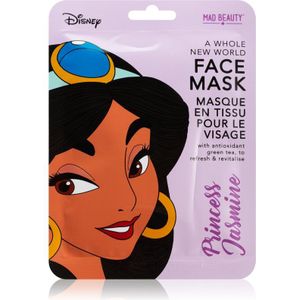 Mad Beauty Disney Princess Jasmine revitaliserend doekmasker met Groene Thee Extract 25 ml