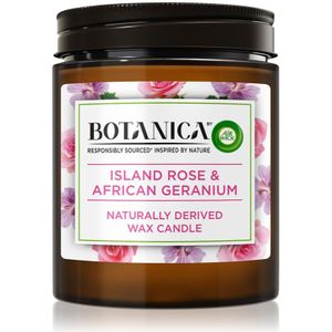 Air Wick Botanica Island Rose & African Geranium geurkaars met Rozen Geur 205 gr