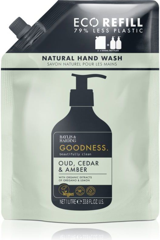 Baylis & Harding - Goodness Oud, Cedar & Amber - Vloeibare Handzeep - 1000 ml