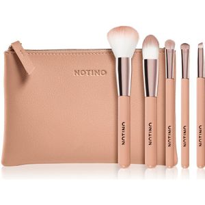 Notino Glamour Collection Travel Brush Set with Pouch reisset penselen met etui