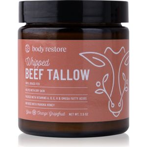 Body Restore Whipped Beef Tallow Balm Orange Grapefruit Voedende Bodycrème Parfumvrij 71 g