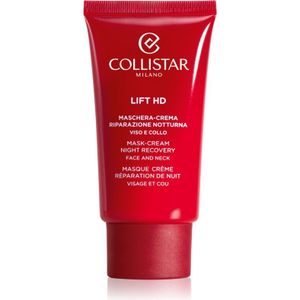 Collistar Lift HD Mask-Cream Night Recovery Herstellende Nachtverzorging voor Herstel van Huidstevigheid 75 ml