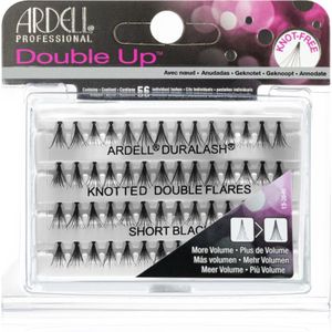 Ardell Double Up plakwimpers in clusters met knoopje maat  Short Black