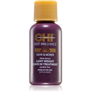 CHI Brilliance Shine Serum Lightweight Leave-in Ttreatment Lichte Serum voor Glanzend en Zacht Haar 15 ml