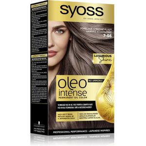 Syoss Oleo Intense Pernamente Haarkleuring met Olie Tint 7-56 Ashy Medium Blond 1 st