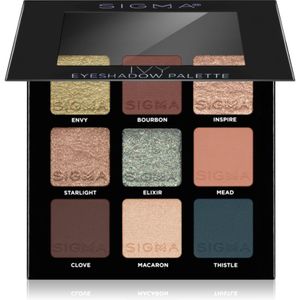 Sigma Beauty Eyeshadow Palette Ivy Oogschaduw Palette 9 gr