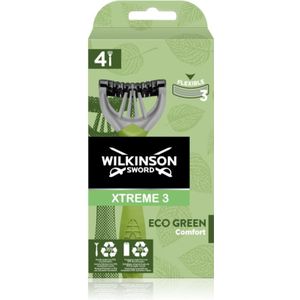 Wilkinson Sword Xtreme 3 Eco Green Wegwerp Scheermessen  4 st