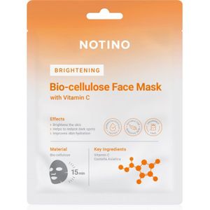 Notino - Brightening Bio-Cellulose Face Mask - Verhelderend Sheet Mask - 25 g