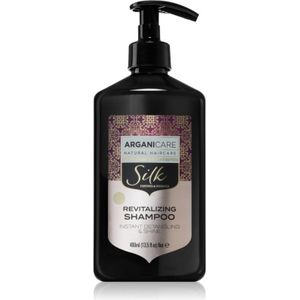 Arganicare Silk Protein revitaliserende shampoo om futloos haar te doen stralen 400 ml
