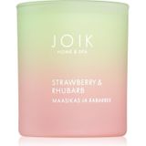 JOIK Organic Home & Spa Strawberry & Rhubarb geurkaars 150 g