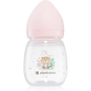 Kikkaboo Savanna Anti-colic Feeding Bottle babyfles 3 m+ Pink 180 ml