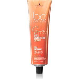 Schwarzkopf Professional BC Bonacure Sun Protect 10 In 1 Summer Fluid multifunctionele crème voor Belast Haar door de Zon 100 ml