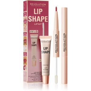 Makeup Revolution Lip Shape Kit Lippen set Tint Rose Pink 1 st