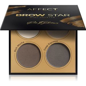 Affect - Brow Star - Wenkbrauwpalet - 4x2 g - Poederachtige Textuur
