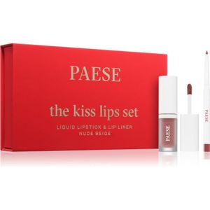 Paese - The Kiss Lips Set - Gift Set - Tint 01 Nude Beige - Cosmetica Set voor Vrouwen