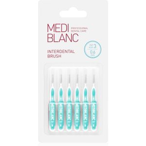 MEDIBLANC - Interdental Pick-brush - Interdental Borsteltje - Blauw - 6 Stuks