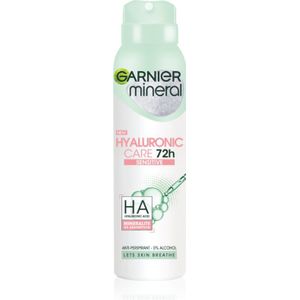 Garnier - Mineral Hyaluronic Care - Antitranspirant Spray - 150 ml - Voor Gevoelige Huid