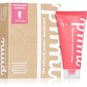 nuud - Starter Pack - Crèmige Deo - Rood - 15 ml - Natuurlijk