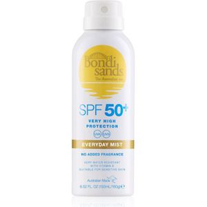 Bondi Sands SPF 50+ Everyday Mist Waterproef Spray voor het Zonnen SPF 50+ 160 g