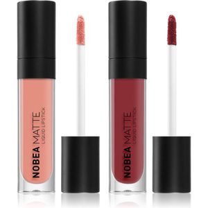 NOBEA Day-to-Day Matte Liquid Lipstick set (voor Lippen )
