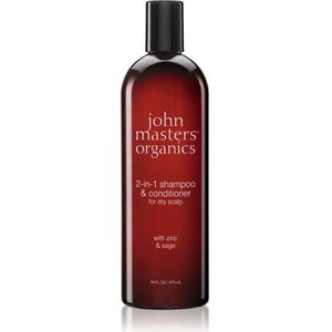 John Masters Organics Scalp 2 in 1 Shampoo with Zinc & Sage Shampoo en Conditioner 2in1 473 ml