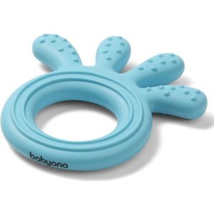 BabyOno Be Active Silicone Teether Octopus bijtring Blue 1 st