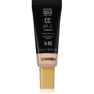 Dripping Gold CC Me In Mini Trial Lichte Foundation SPF 45 Tint Shortbread 2.5 5 ml