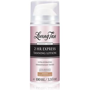 Loving Tan - 2 HR Express - Hydraterende Zelfbruinings Melk - Medium - 100 ml