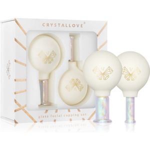 Crystallove - Glass Facial Cupping Set - Massagehulpmiddelen - 2 st - Gezichtsverzorging