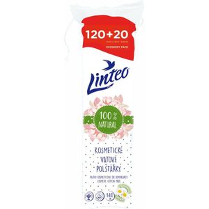 Linteo - Natural Cotton Pads - Wattenschijfjes - 140 st
