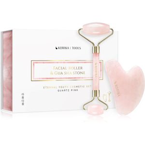 KORIKA - Face Roller & Gua Sha - Massageroller - Quartz Pink