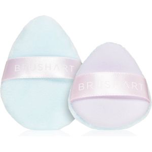 BrushArt Accessories 2-in-1 Powder and make-up puff set Poederdons 2 st