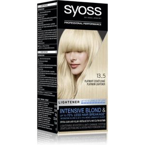 Syoss Intensive Blond ontkleuringsmiddel om het haar te blonderen Tint 13-5 Platinum Lightener