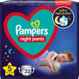 Pampers Night Pants Size 5 wegwerp-luierbroekjes voor ’s nachts 12-17 kg 22 st