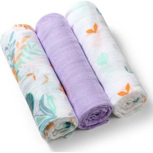 BabyOno Take Care Natural Bamboo Diapers stoffen luiers Purple 3 st
