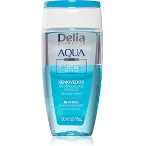 Delia Cosmetics Aqua Twee-Fasen Make-up Remover voor Oog en Lip Contouren 150 ml