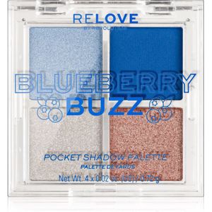 Revolution - Relove Pocket Palette - Oogschaduw - Tint Blueberry Buzz - 4x0,72 g