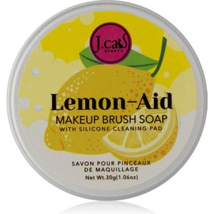 J.Cat Beauty Lemon-Aid vaste zeep voor reiniging van make-upsponsen en penselen 30 g