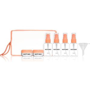 Notino - Travel Collection - Reisflesjes - Peach - Cosmeticaset