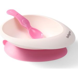 BabyOno Be Active Bowl with a Spoon servies Pink 6 m+ 1 st