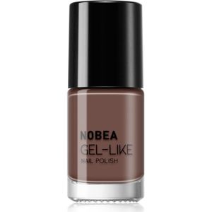 NOBEA - Day-to-Day Gel-like Nail Polish - Nagellak - Dark Mocha - 6 ml