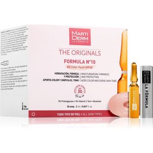 MartiDerm The Originals Formula Nº10 HD Color Touch Hydraterende Gezichtsserum met Vitamine C SPF 30 30x2 ml