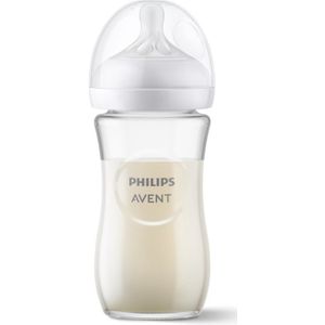 Philips Avent Natural Response Glass babyfles 1 m+ 240 ml