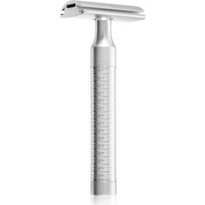 Muhle double edge safety razor ROCCA RVS silver matt R94