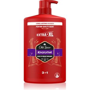 Old Spice RockStar Douchegel voor Gezicht, Lichaam en Haar 1000 ml
