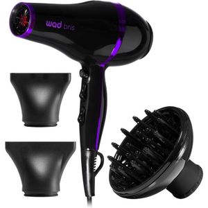 Wad Bris Hair Dryer Haarföhn Black/Purple 1 st