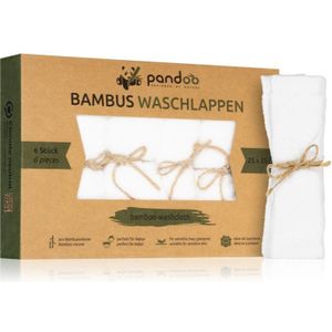 Pandoo Bamboo Washcloth Washandje 25 x 25 cm 6 st